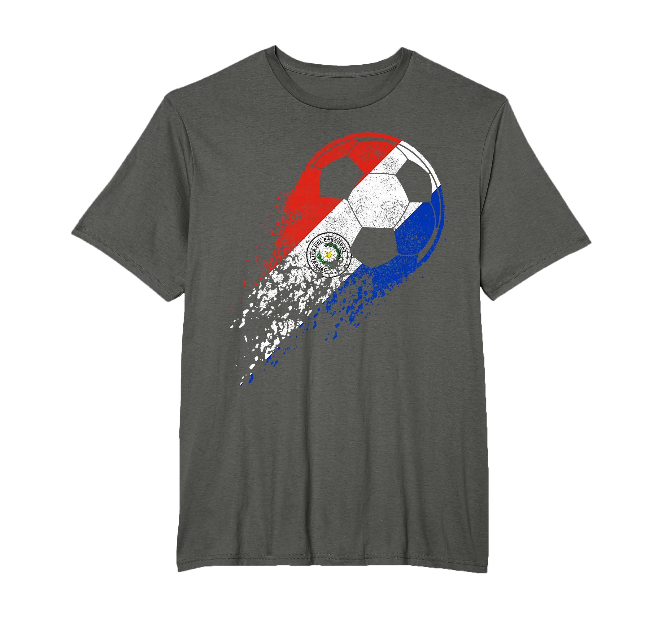 Paraguay Soccer Paraguayan Flag T-Shirt - Fun Novelty Design Men Women - T-Shirt, Sweatshirt, Hoodie