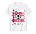 Groovy Soccer Sister Coquette Bow T-Shirt - Casual Everyday Wear Unisex - T-Shirt, Sweatshirt, Hoodie