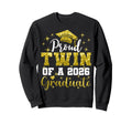 Super Proud Twin 2026 Graduate Sweatshirt - Casual Everyday Wear Unisex - T-Shirt, Sweatshirt, Hoodie