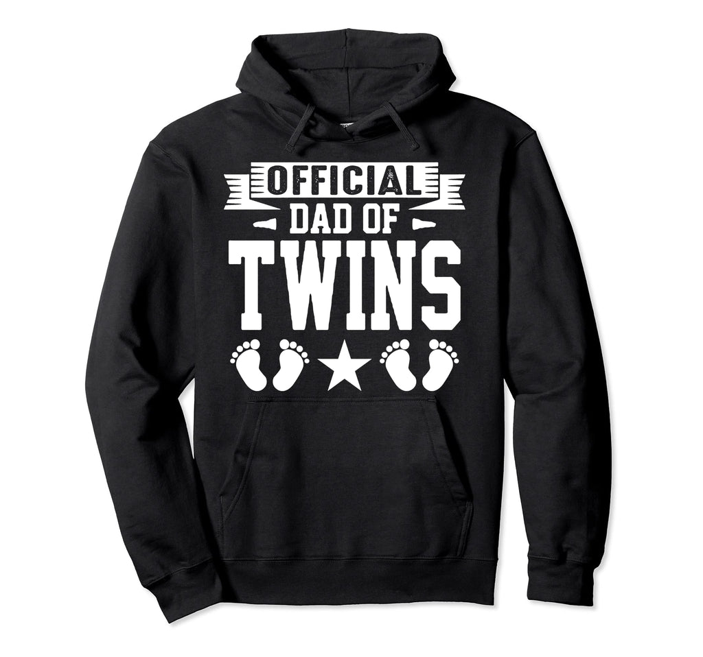 Dad Twins Proud Father Twins Hoodie - Novelty Apparel for Adults - T-Shirt, Sweatshirt, Hoodie