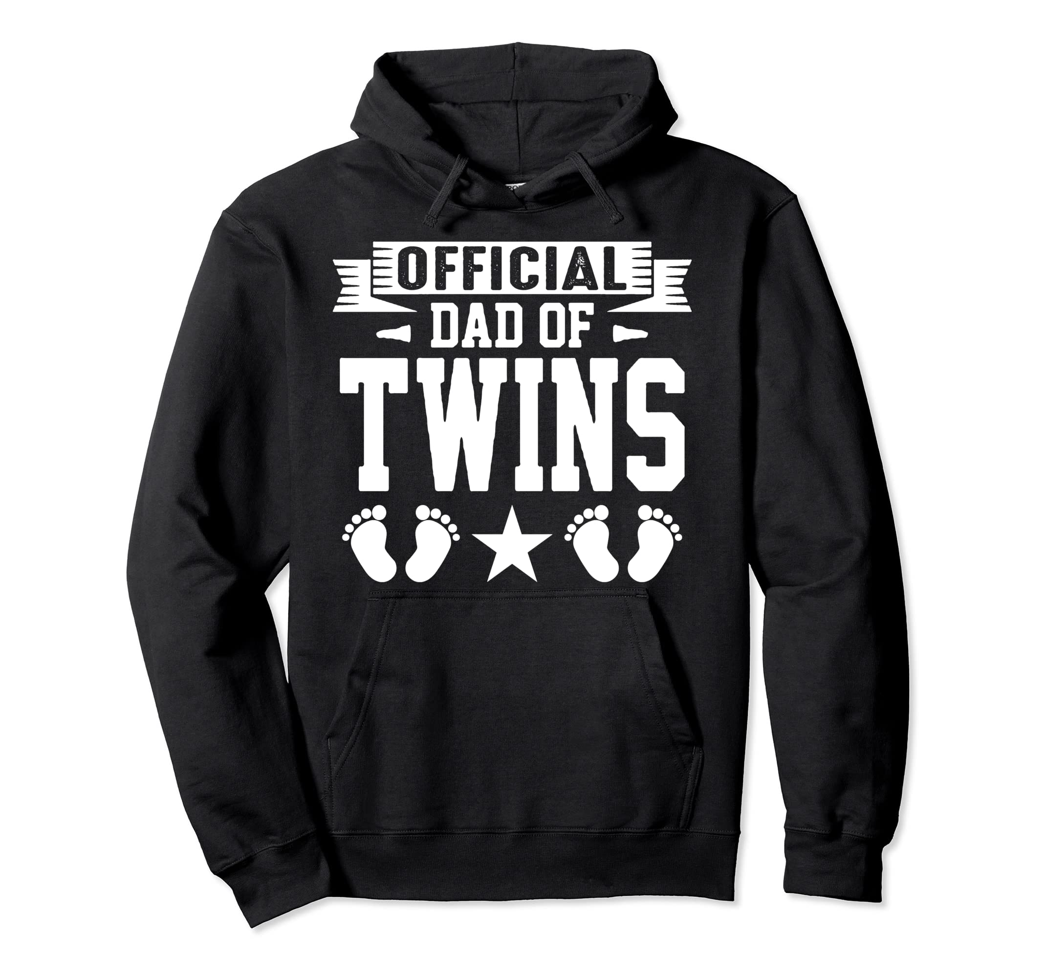 Dad Twins Proud Father Twins Hoodie - Novelty Apparel for Adults - T-Shirt, Sweatshirt, Hoodie