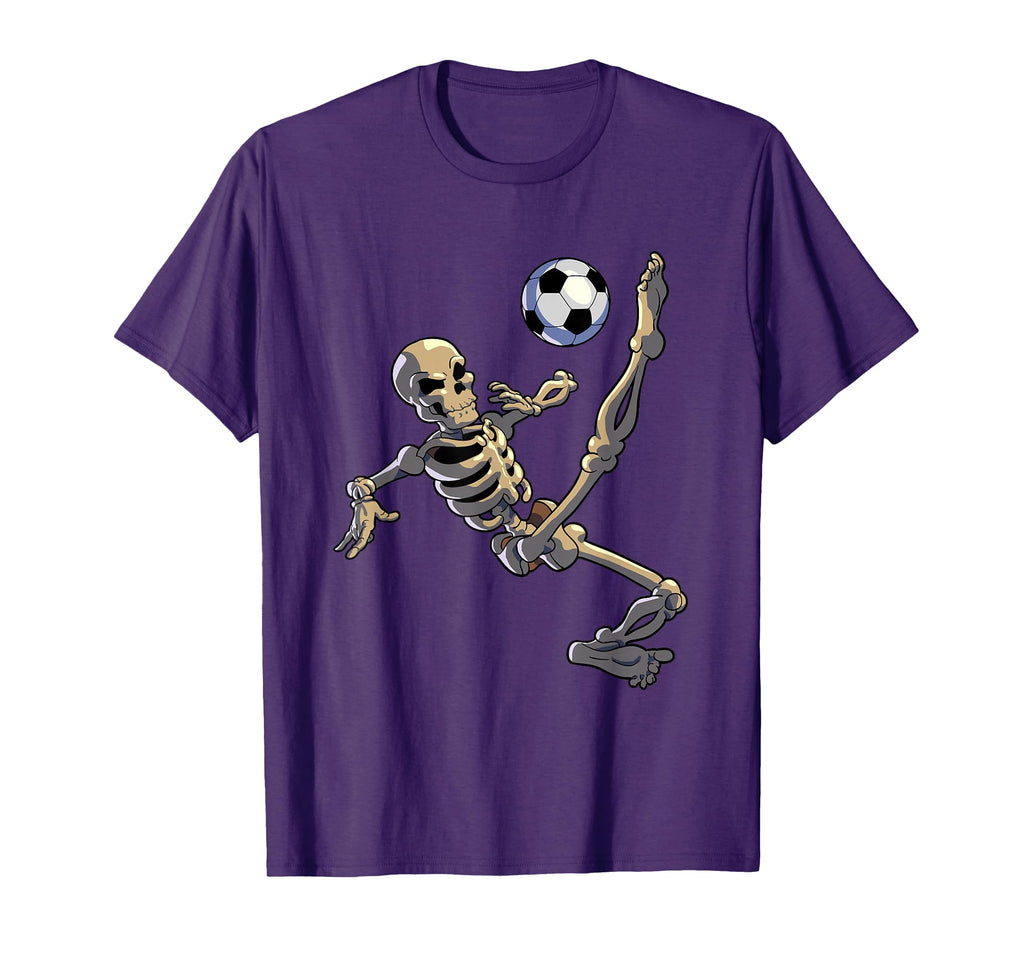 Soccer Skeleton Halloween Soccer T-Shirt - Unique Graphic for Adults - T-Shirt, Sweatshirt, Hoodie