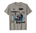 Dad Drummer Legend Musician Drums T-Shirt - Trendy Graphic Men Women - T-Shirt, Sweatshirt, Hoodie