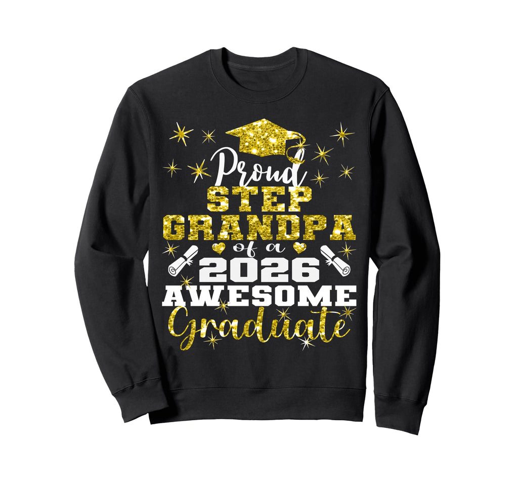 Super Proud Step Grandpa 2026 Sweatshirt - Minimalist Print Unisex - T-Shirt, Sweatshirt, Hoodie