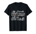 My Favorite Veteran Calls Me Step Dad T-Shirt - Novelty Apparel for Adults - T-Shirt, Sweatshirt, Hoodie