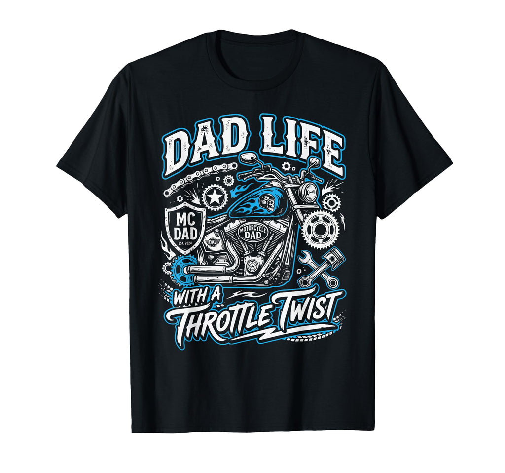 Motorcycle Dad Motorcyle Rider Daddy T-Shirt - Minimalist Print Unisex - T-Shirt, Sweatshirt, Hoodie