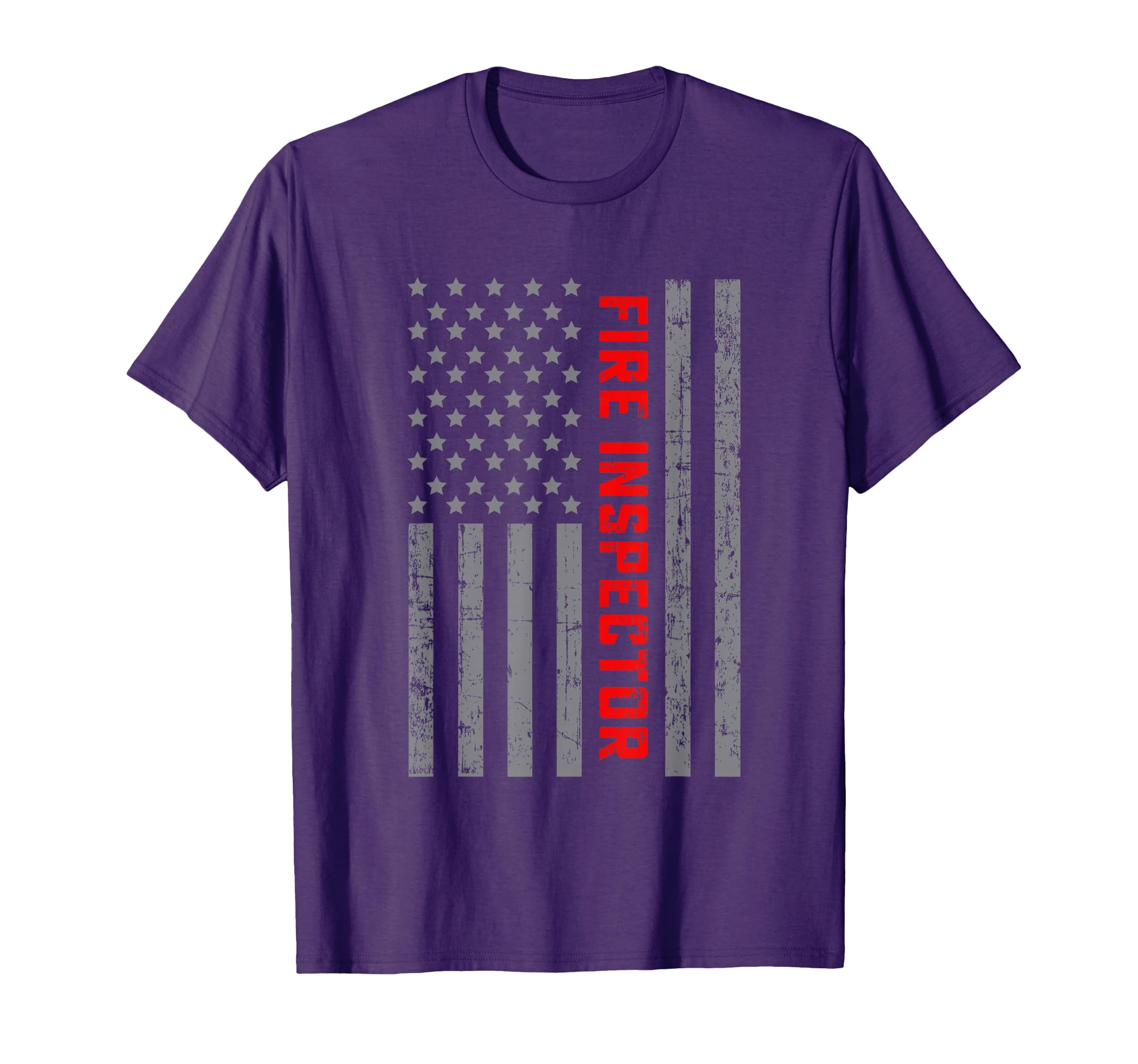 Fire Inspector Us Flag Dad T-Shirt - Graphic Print Unisex - T-Shirt, Sweatshirt, Hoodie