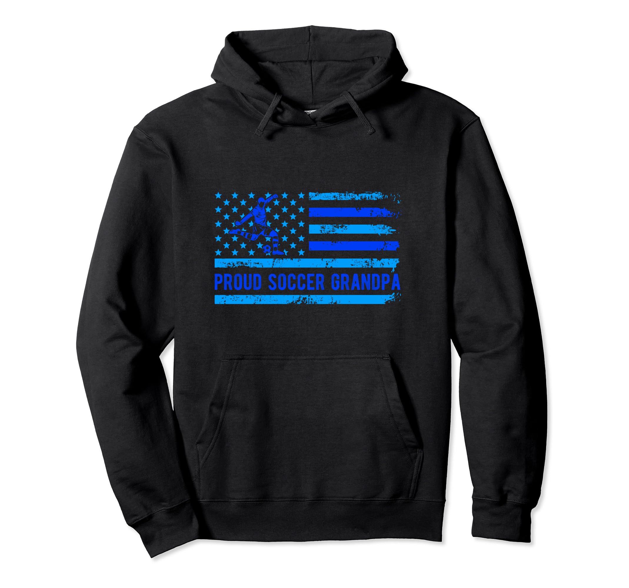 Proud Soccer Grandpa Usa Flag Family Hoodie - Unique Graphic Unisex - T-Shirt, Sweatshirt, Hoodie