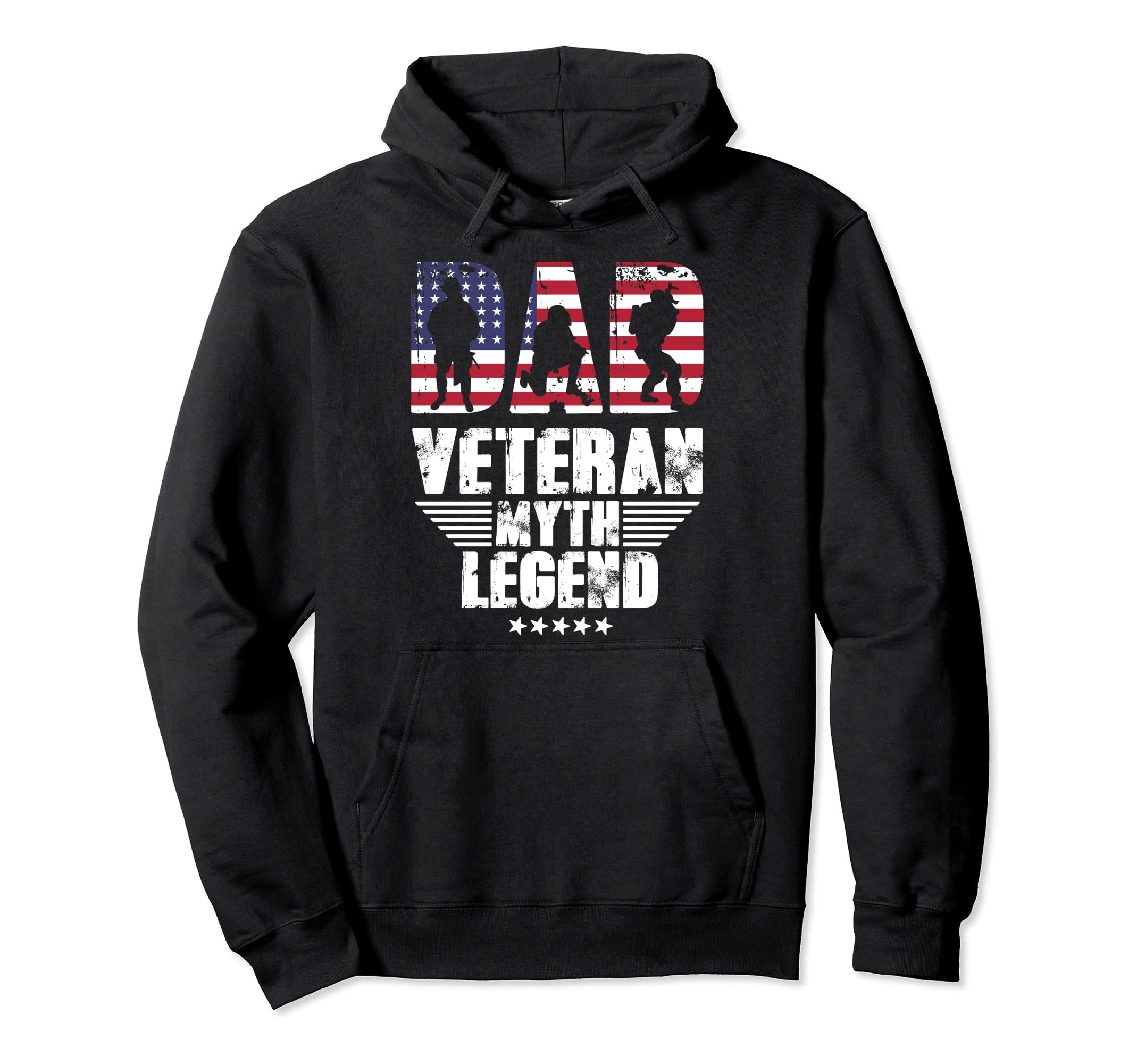 Dad Veteran Myth Legend Hoodie - Unique Graphic for Adults - T-Shirt, Sweatshirt, Hoodie