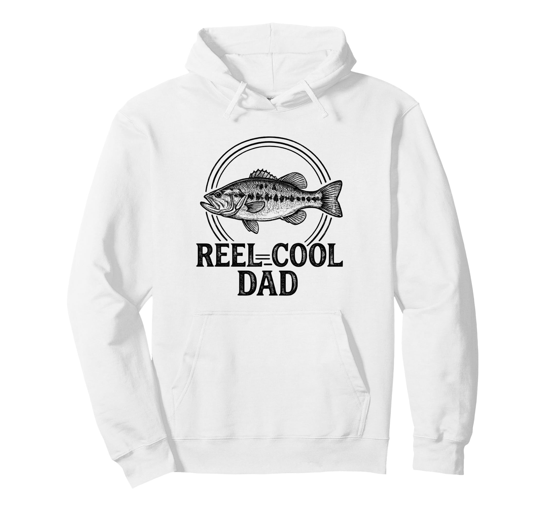 Reel Dad Funny Bass Fishing Hoodie - Novelty Apparel Men Women - T-Shirt, Sweatshirt, Hoodie