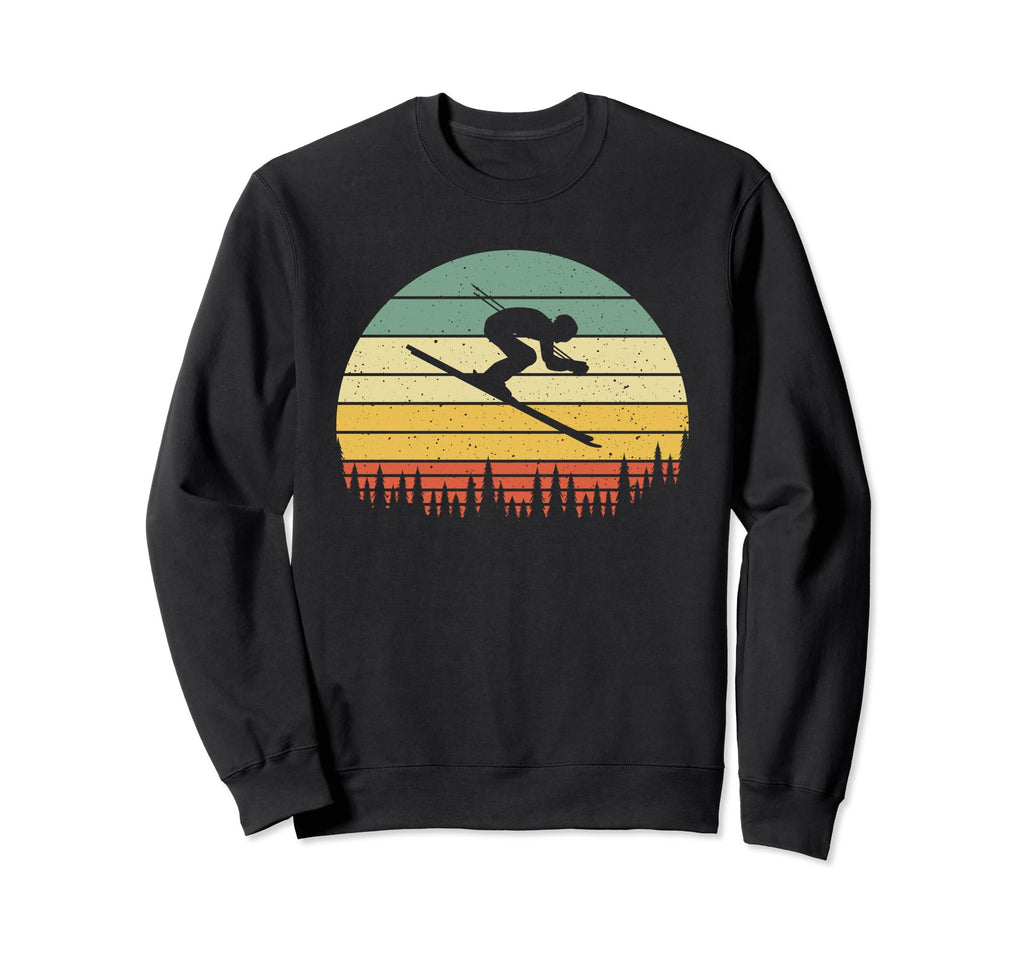 Ski Sunset Skier Skiing Dad Ski Lovers Sweatshirt - Novelty Apparel Unisex - T-Shirt, Sweatshirt, Hoodie