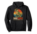 Fathers Day Daddysaurus Dad One Dinosaur Hoodie - Trendy Graphic Unisex - T-Shirt, Sweatshirt, Hoodie