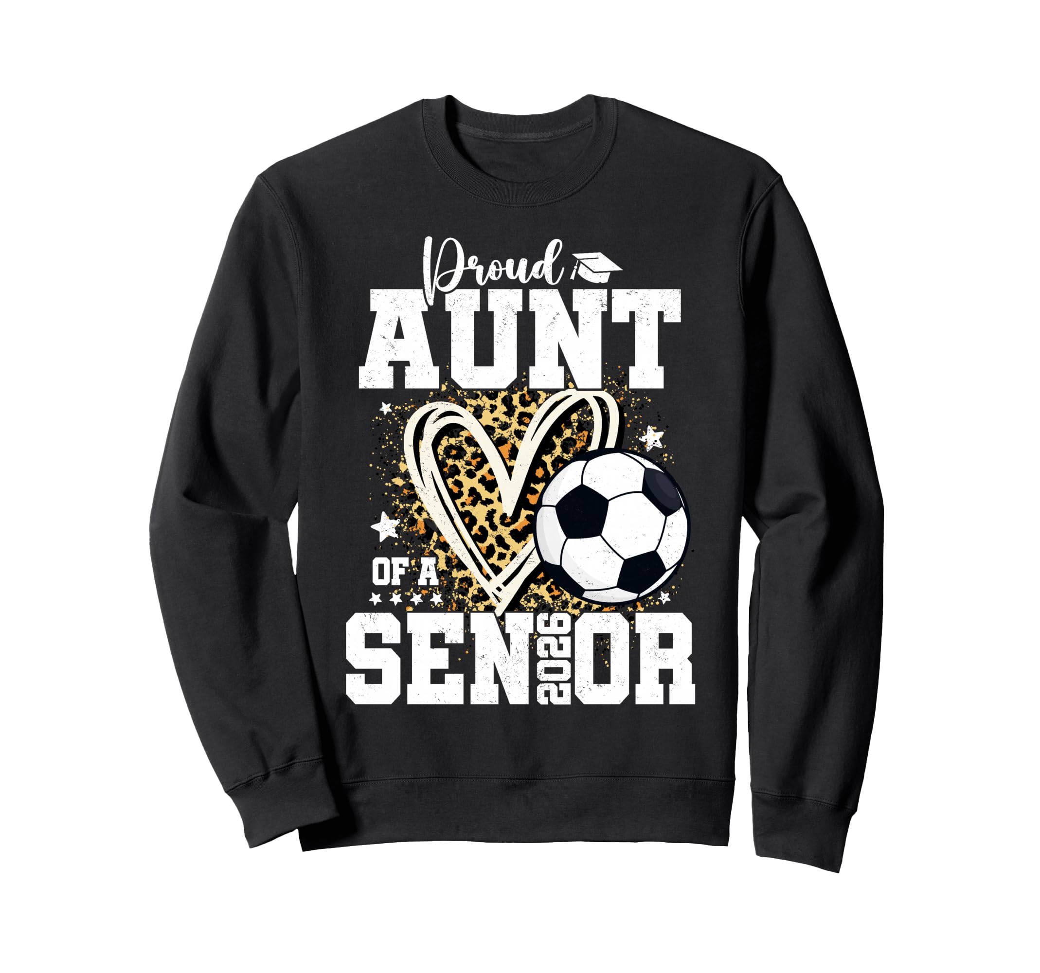 Proud Aunt 2026 Senior Soccer Sweatshirt - Novelty Apparel for Adults - T-Shirt, Sweatshirt, Hoodie