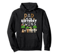 Dad Birthday Twins Safari Wild Theme Hoodie - Casual Everyday Wear Unisex - T-Shirt, Sweatshirt, Hoodie