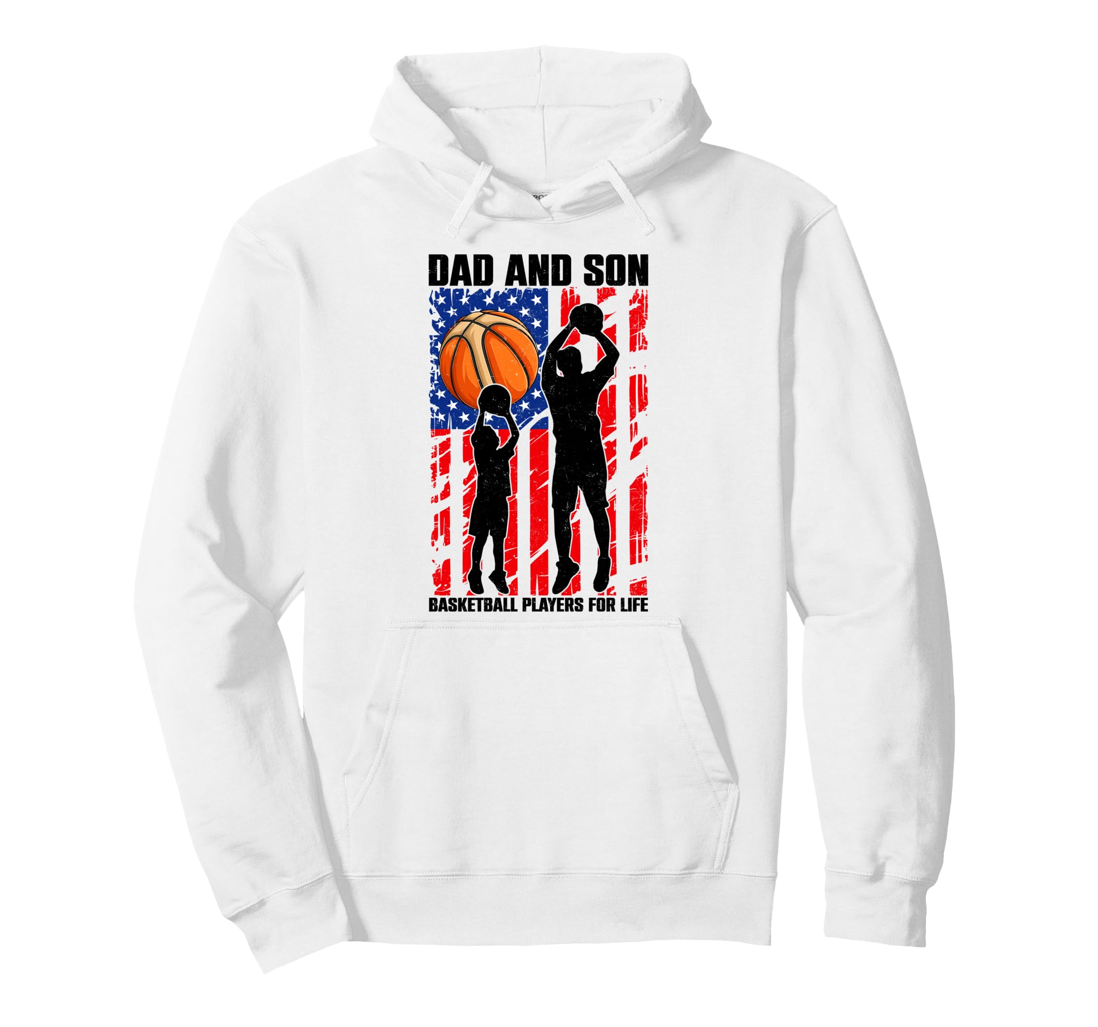 Dad Son Basketball Players Life Fathers Hoodie - Minimalist Print Unisex - T-Shirt, Sweatshirt, Hoodie