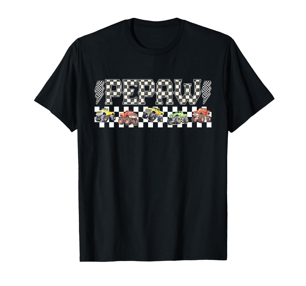 Pepaw Monster Truck Family Crew Birthday T-Shirt - Graphic Print Unisex - T-Shirt, Sweatshirt, Hoodie