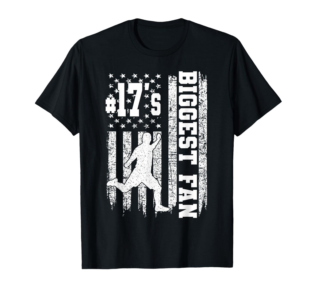 Soccer Biggest Fan Number 17 Proud T-Shirt - Minimalist Print for Adults - T-Shirt, Sweatshirt, Hoodie
