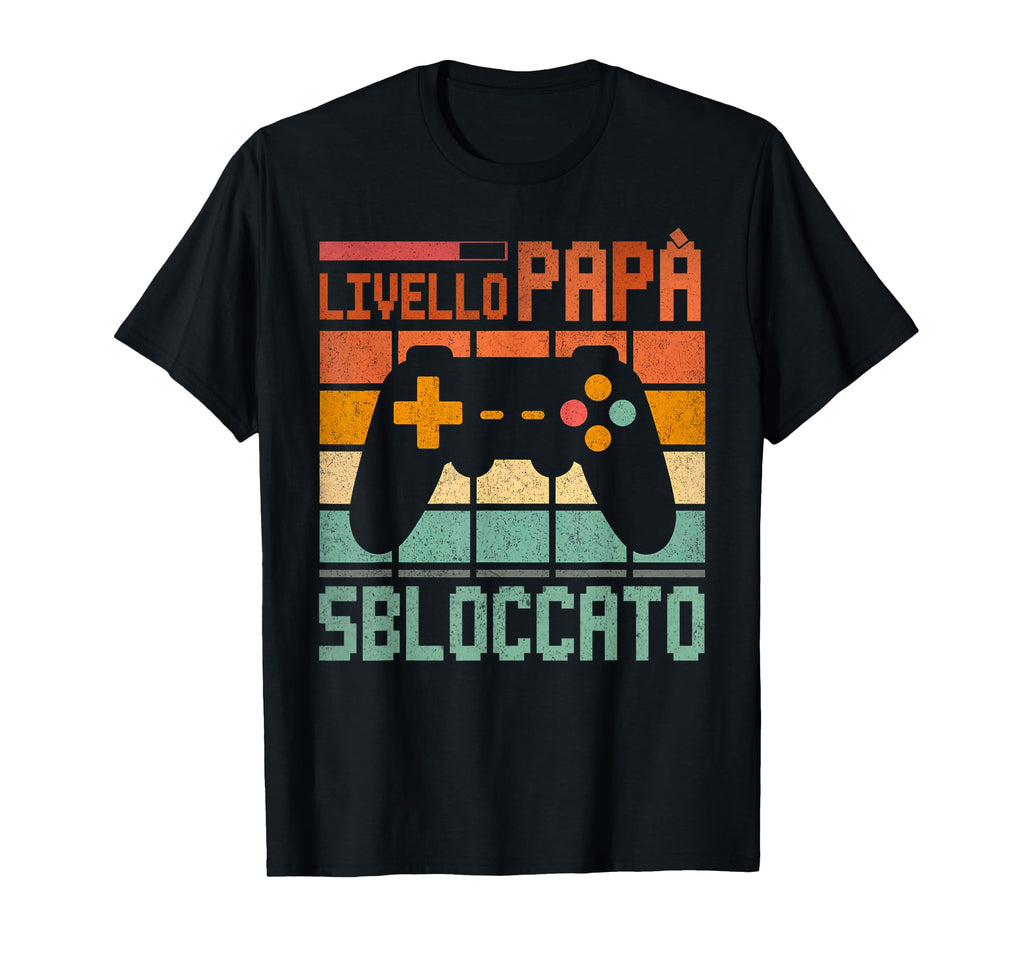 Mens Dad Level Unlocked Gamer Dad T-Shirt - Custom Art Print Men Women - T-Shirt, Sweatshirt, Hoodie