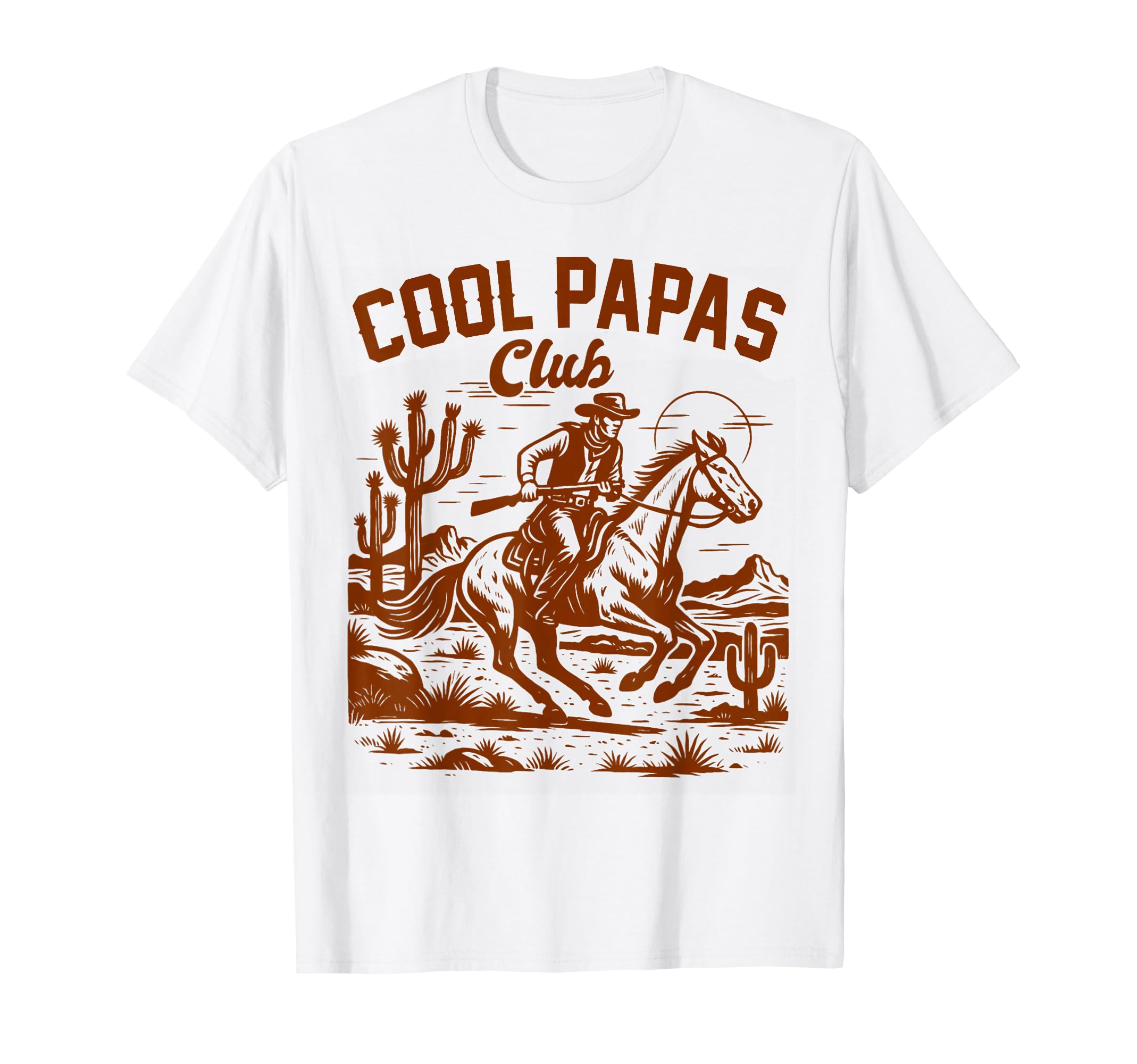 Papas Club Grandpa Cowboys Desert Vibes T-Shirt - Unique Graphic Unisex - T-Shirt, Sweatshirt, Hoodie