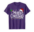 Merry Lights Red Santa Hat Family T-Shirt - Novelty Apparel Men Women - T-Shirt, Sweatshirt, Hoodie