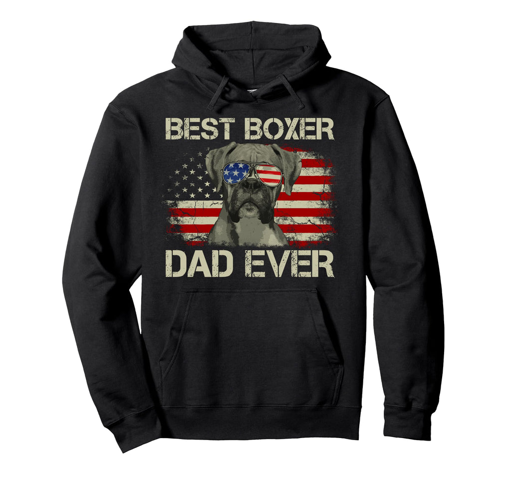 Best Boxer Dad Ever Dog Lover Hoodie - Casual Everyday Wear Unisex - T-Shirt, Sweatshirt, Hoodie