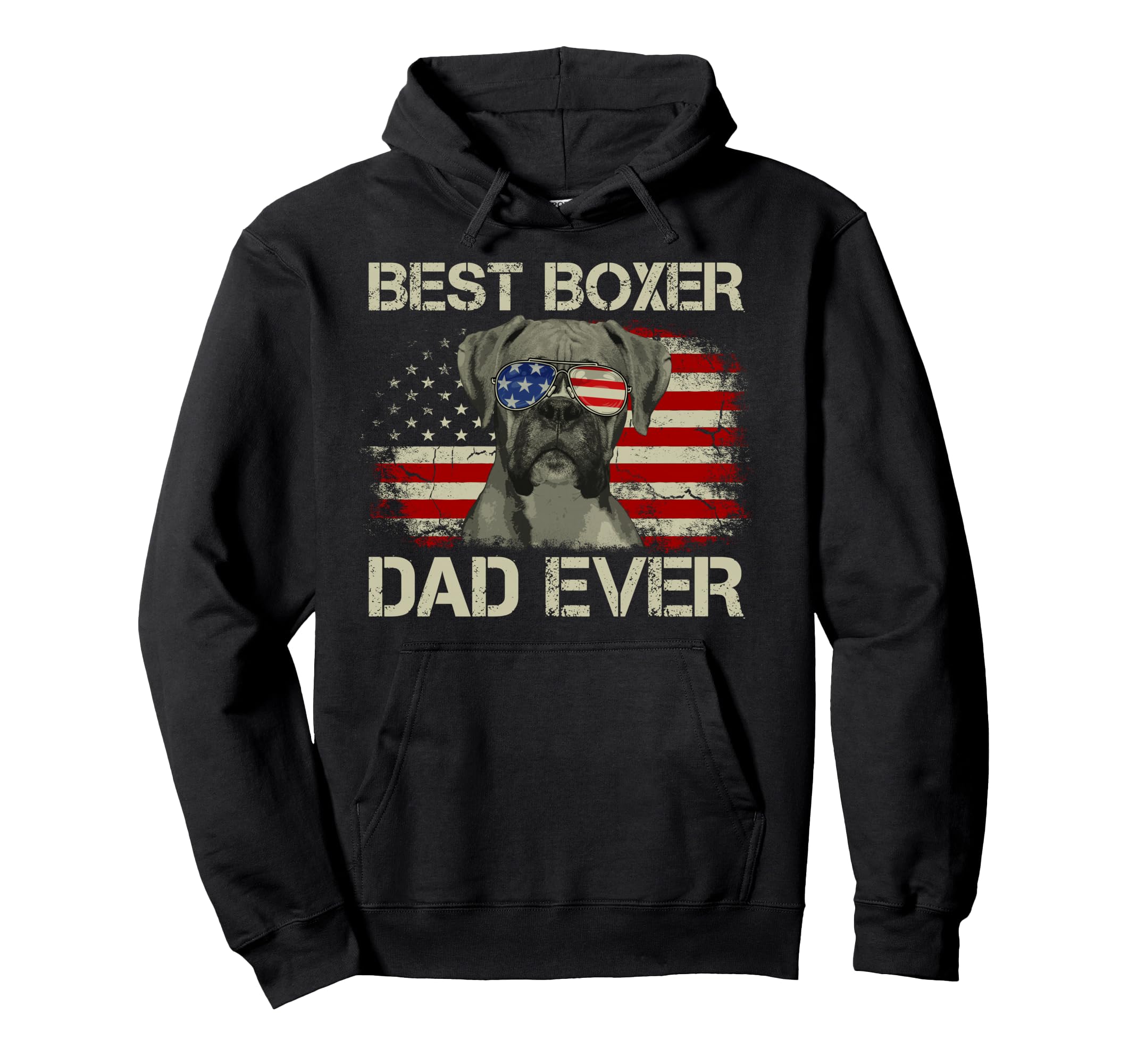 Best Boxer Dad Ever Dog Lover Hoodie - Casual Everyday Wear Unisex - T-Shirt, Sweatshirt, Hoodie