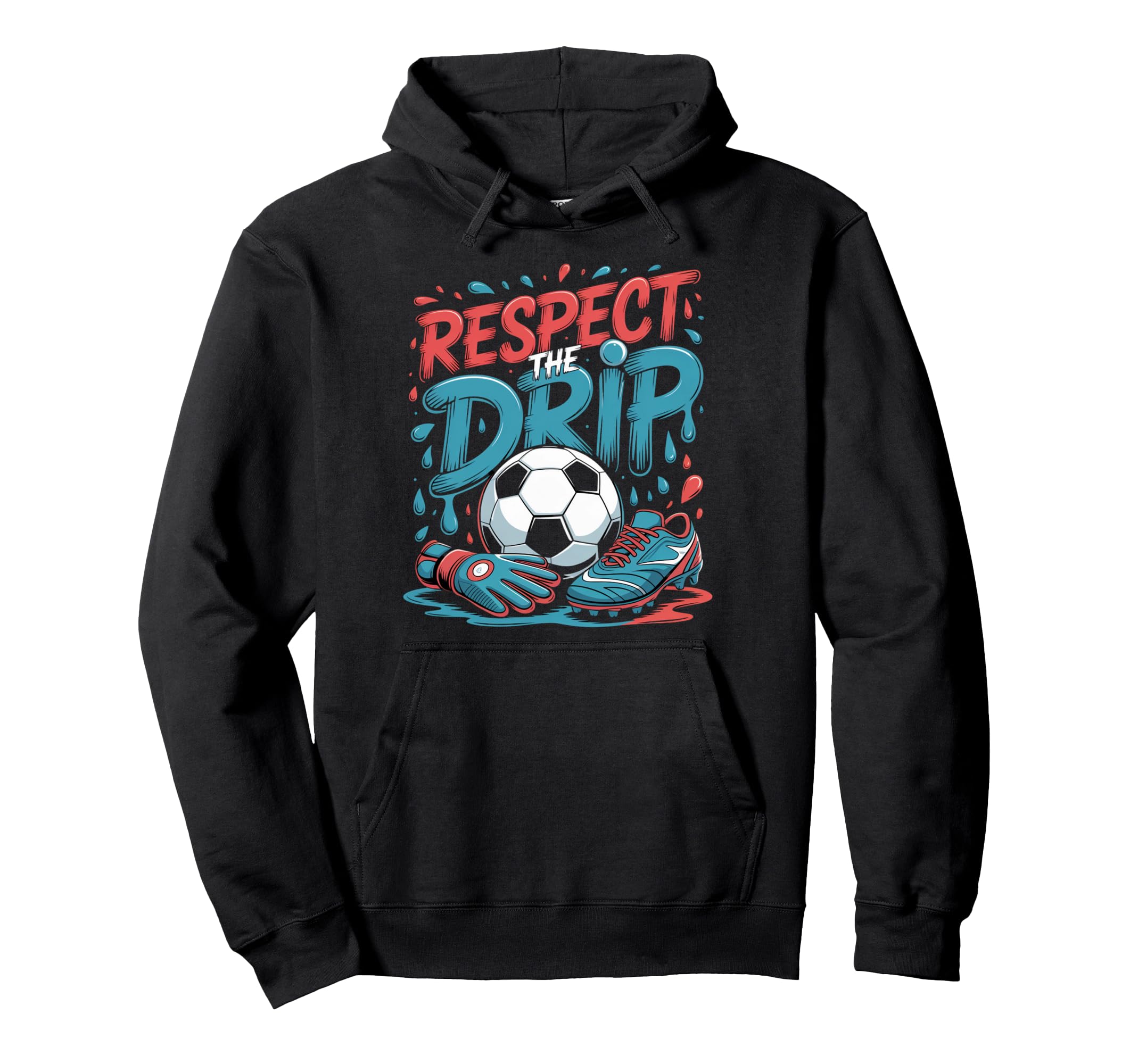 Respect Drip Ice Cream Drip Game Hoodie - Aesthetic Graphic for Adults - T-Shirt, Sweatshirt, Hoodie