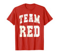 Football Team Red Field Day Go Spirit T-Shirt - Aesthetic Graphic Unisex - T-Shirt, Sweatshirt, Hoodie