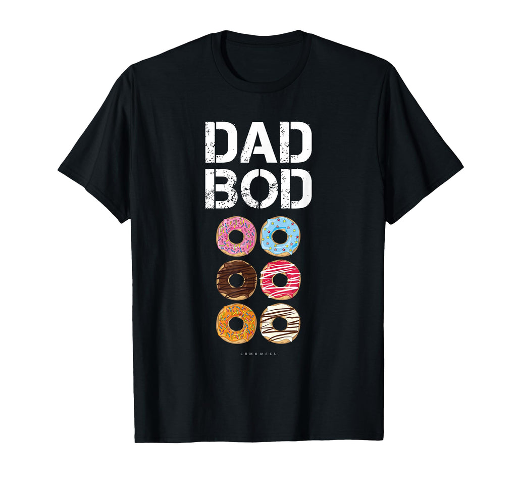 Dad Bod Funny Donut Six Pack Daddy T-Shirt - Custom Art Print for Adults - T-Shirt, Sweatshirt, Hoodie