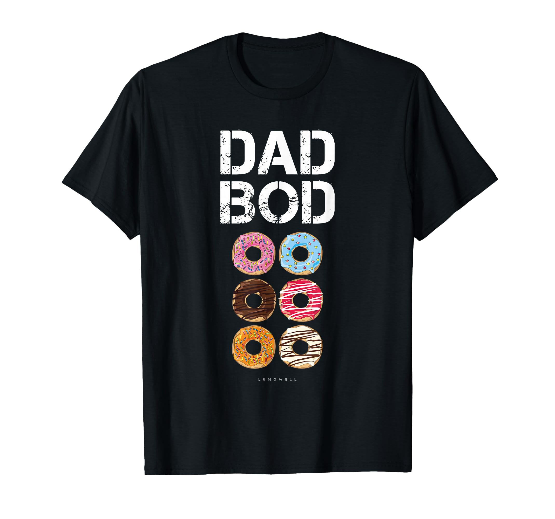 Dad Bod Funny Donut Six Pack Daddy T-Shirt - Custom Art Print for Adults - T-Shirt, Sweatshirt, Hoodie