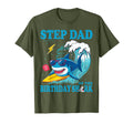 Step Dad Shark Birthday Surf Lover Ocean T-Shirt - Graphic Print Men Women - T-Shirt, Sweatshirt, Hoodie