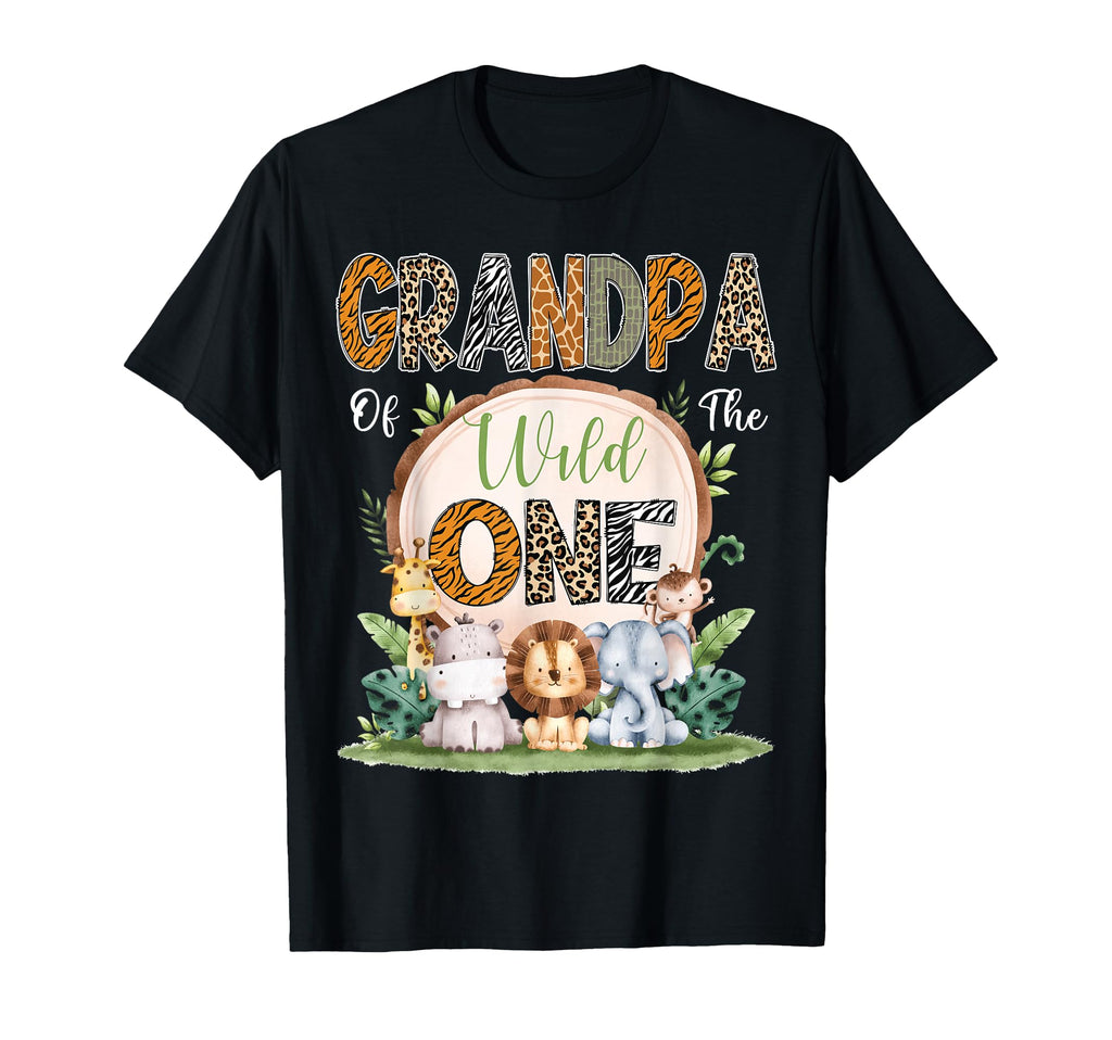Grandpa Wild One First Birthday T-Shirt - Casual Everyday Wear Men Women - T-Shirt, Sweatshirt, Hoodie