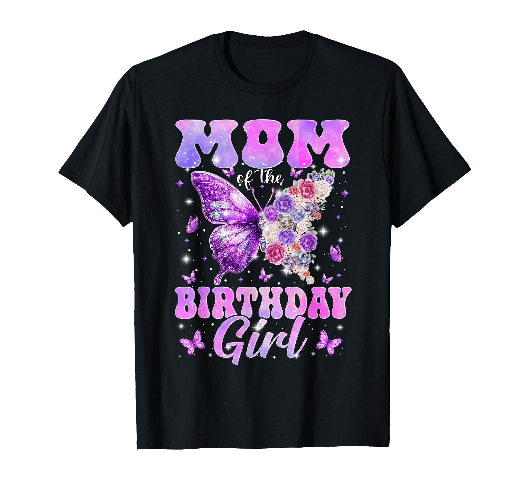 Mom Birthday Butterfly Family Matching T-Shirt - Custom Art Print Unisex - T-Shirt, Sweatshirt, Hoodie