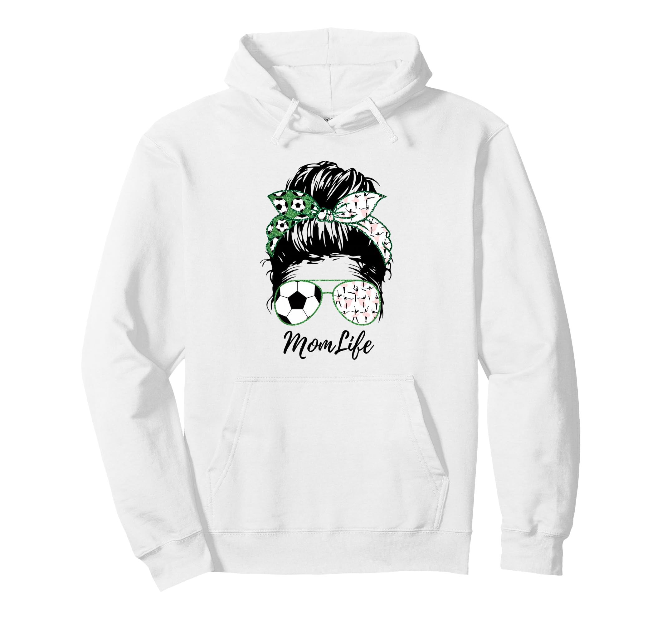Mom Life Soccer Mom Dance Mom Both Messy Hoodie - Novelty Apparel Unisex - T-Shirt, Sweatshirt, Hoodie