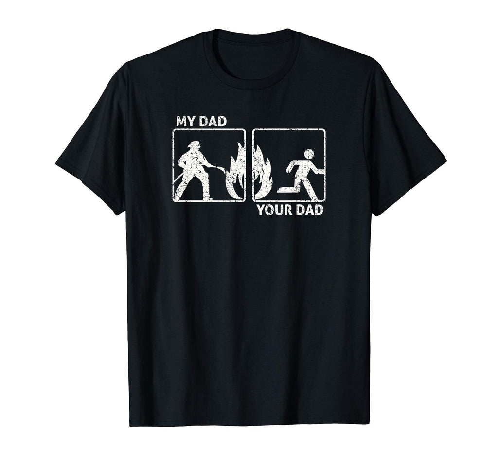 Funny Firefighter Dad Gift Proud T-Shirt - Fun Novelty Design for Adults - T-Shirt, Sweatshirt, Hoodie