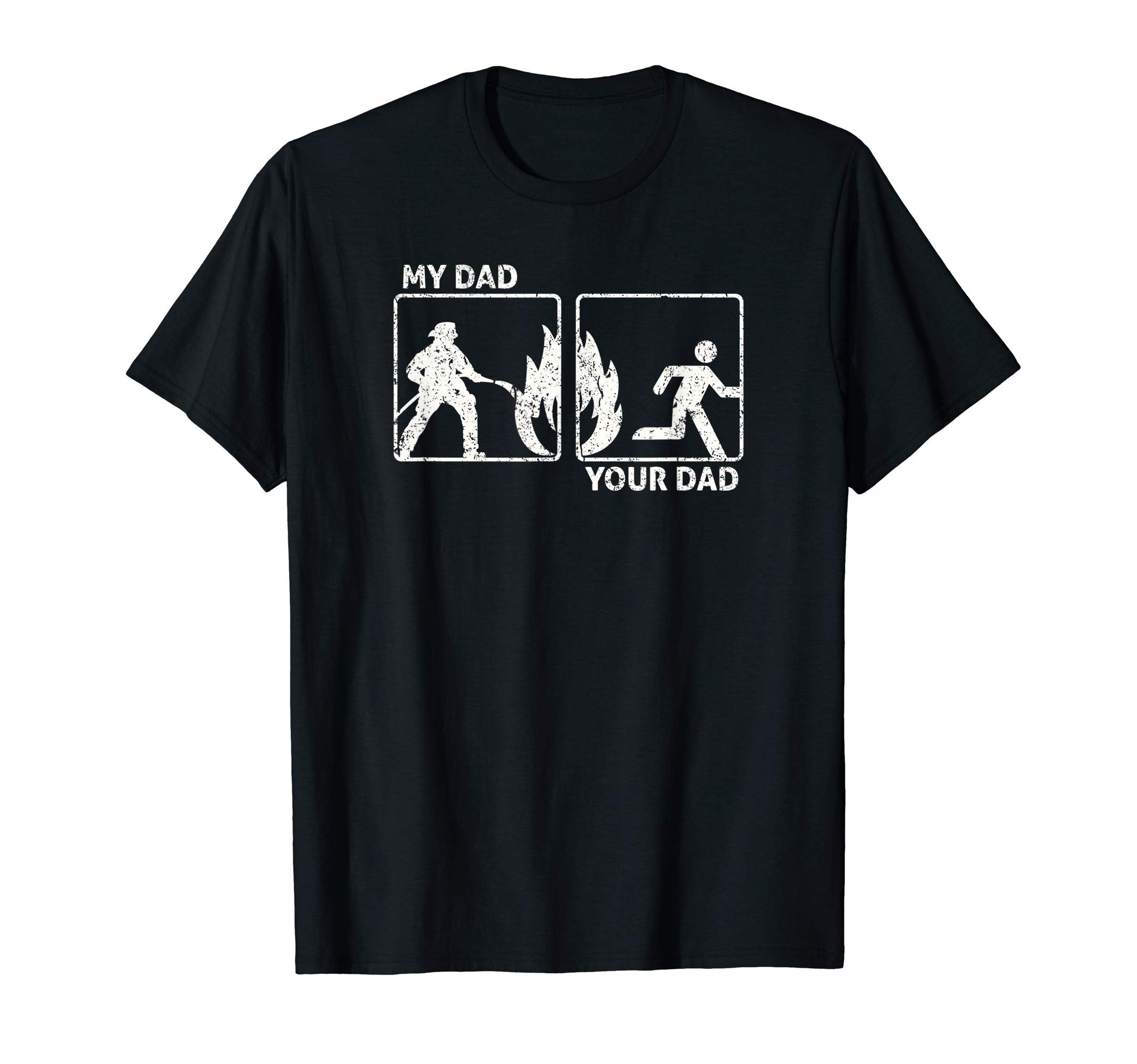 Funny Firefighter Dad Gift Proud T-Shirt - Fun Novelty Design for Adults - T-Shirt, Sweatshirt, Hoodie