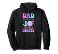 Dad Birthday Double Digits Disco Hoodie - Aesthetic Graphic Unisex - T-Shirt, Sweatshirt, Hoodie