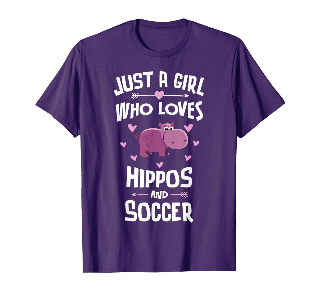 Hippos And Soccer Gifts T-Shirt - Custom Art Print Men Women - T-Shirt, Sweatshirt, Hoodie