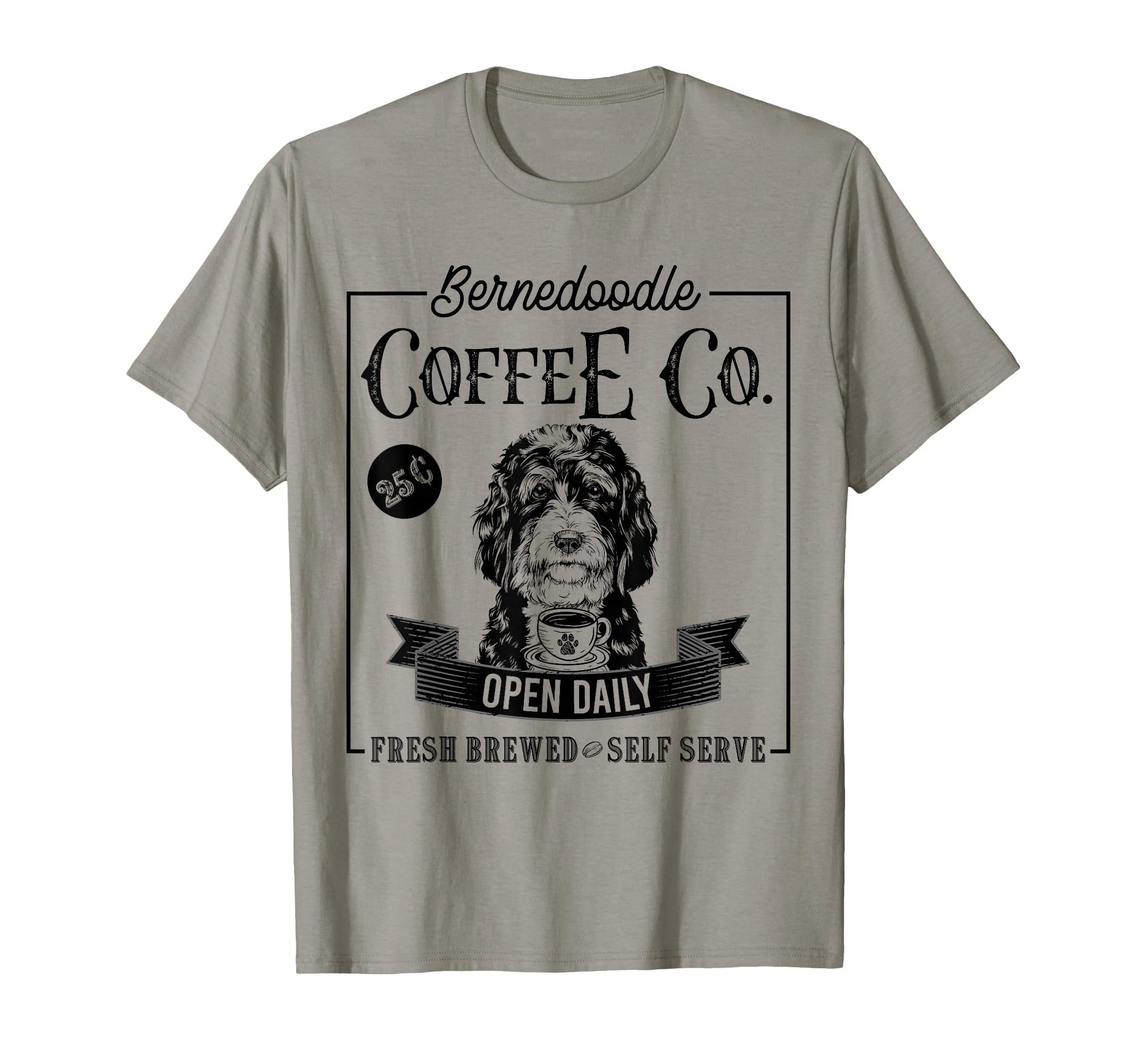 Bernedoodle Coffee Funny Dog Mom T-Shirt - Unique Graphic for Adults - T-Shirt, Sweatshirt, Hoodie