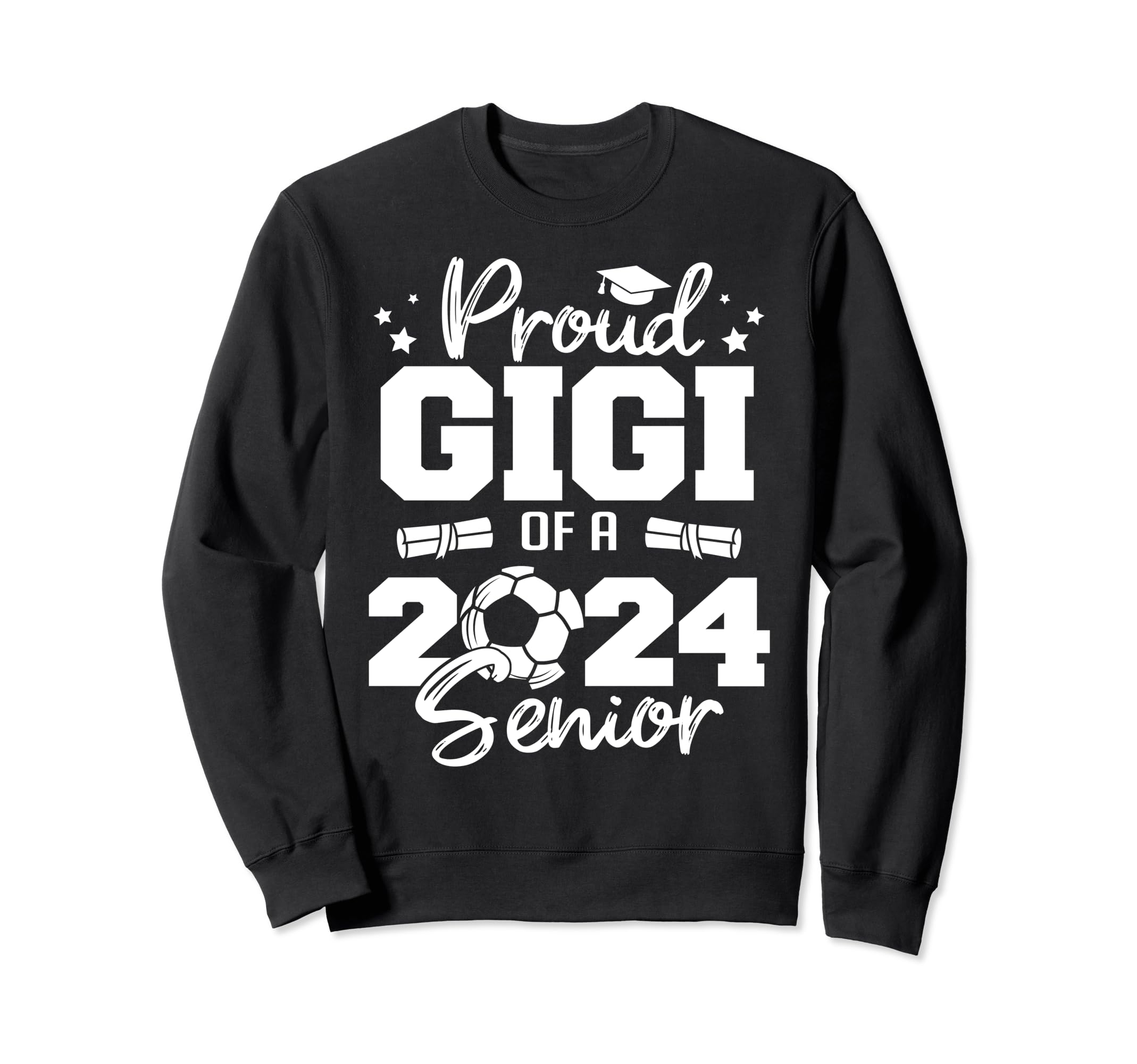 Proud Gigi 2024 Senior Funny Soccer Sweatshirt - Novelty Apparel Men Women - T-Shirt, Sweatshirt, Hoodie