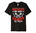 Car Mechanic Dad Gamer Night Garage T-Shirt - Minimalist Print Unisex - T-Shirt, Sweatshirt, Hoodie