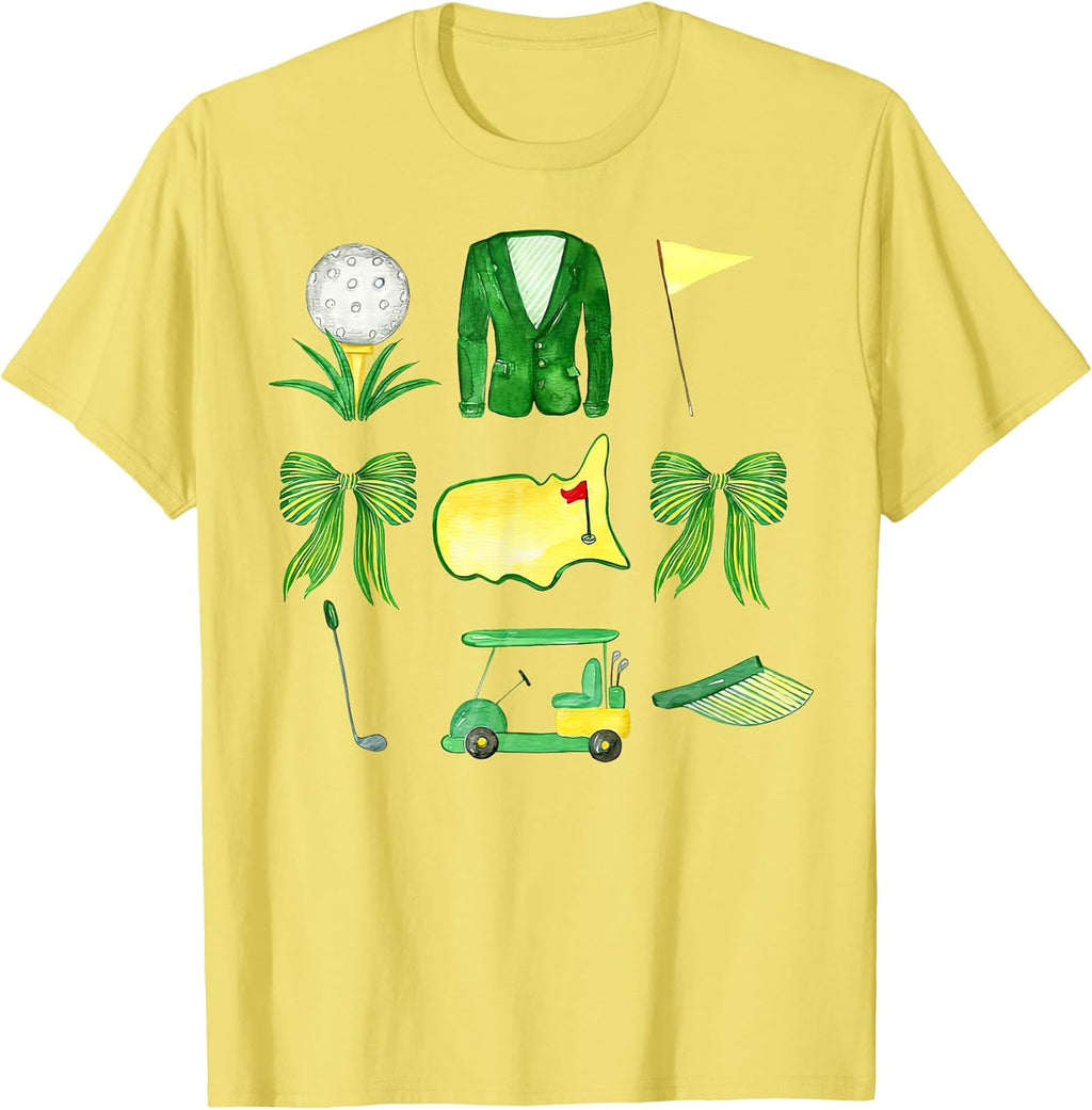 Coquette golf aesthetic tournament bows - Adult & Kids T-Shirts, Sweatshirts & Hoodies apparel design preview 1