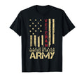 Patriotic U S Army Veteran Red Line T-Shirt - Fun Novelty Design Men Women - T-Shirt, Sweatshirt, Hoodie