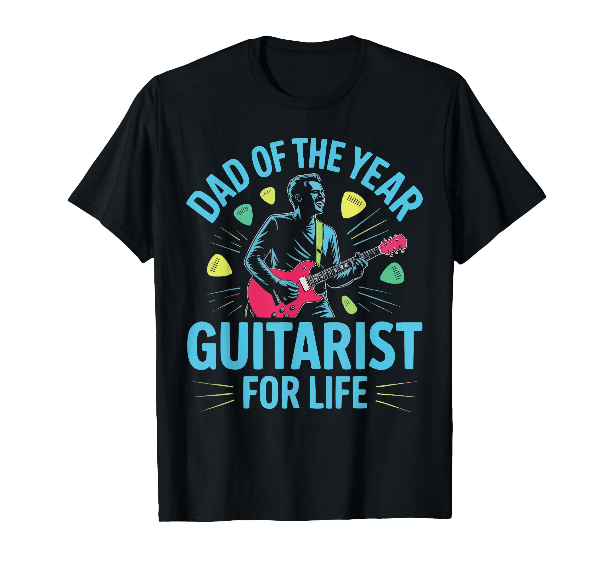 Guitarist Dad Guitar Player Daddy T-Shirt - Trendy Graphic for Adults - T-Shirt, Sweatshirt, Hoodie