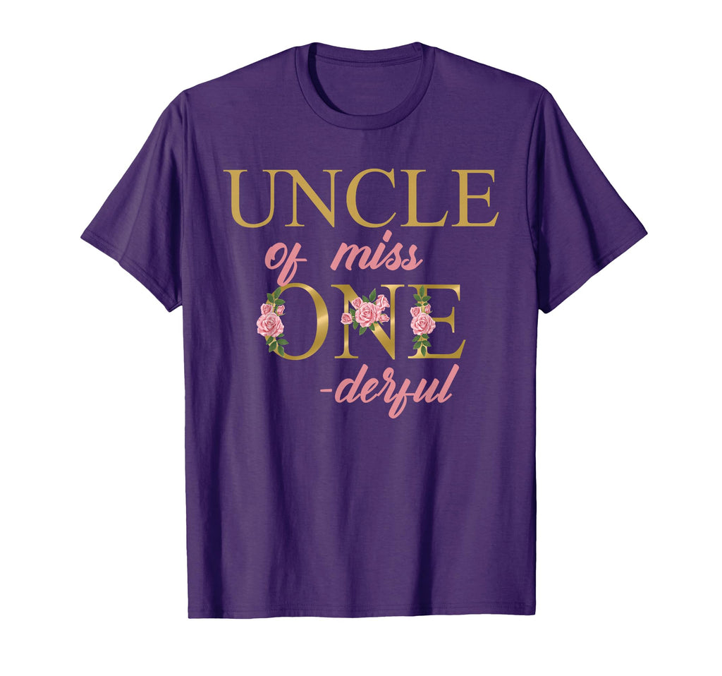 Uncle Miss Onederful 1St Birthday First T-Shirt - Novelty Apparel Unisex - T-Shirt, Sweatshirt, Hoodie