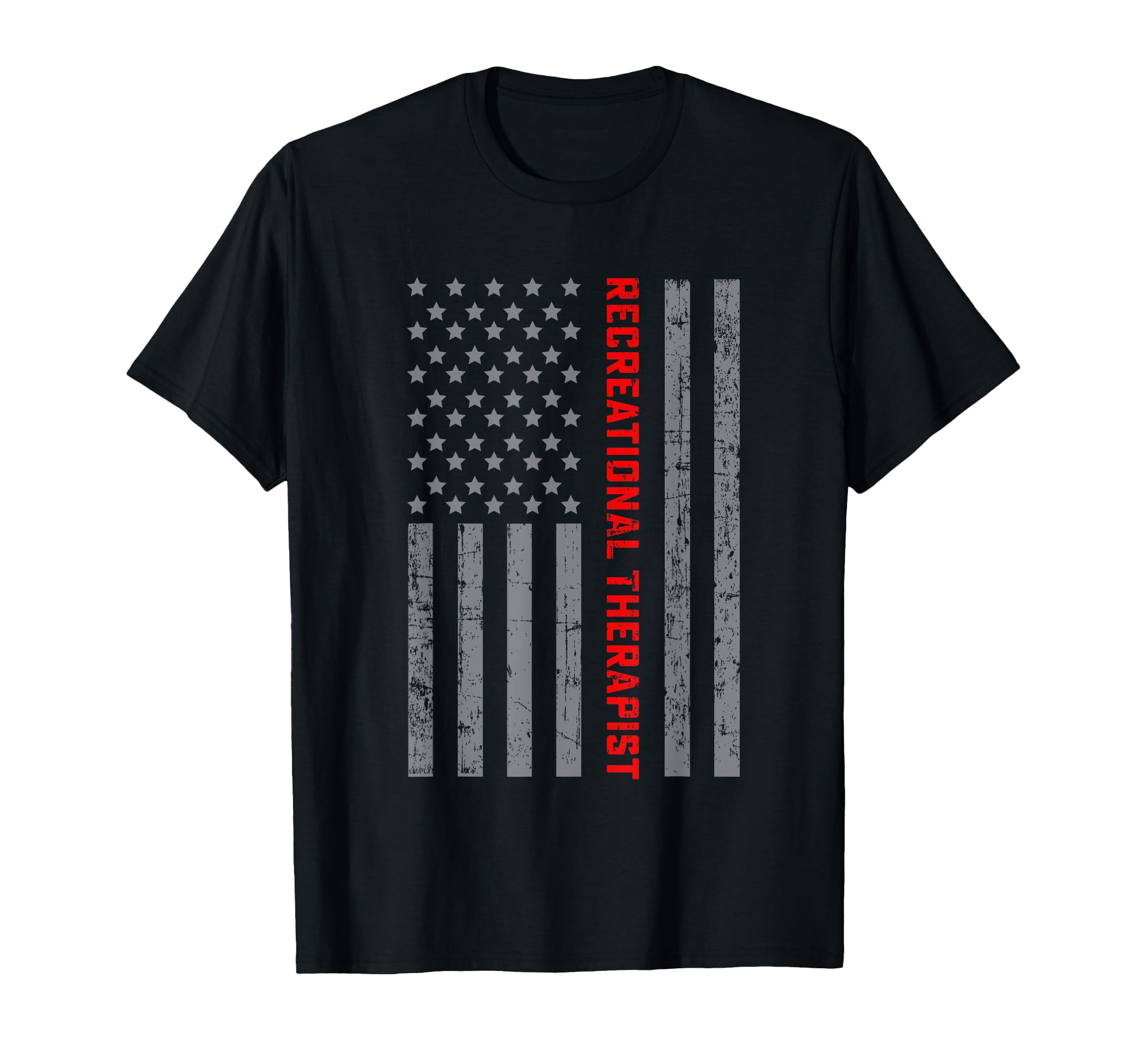 Recreational Therapist Us Flag Dad T-Shirt - Aesthetic Graphic for Adults - T-Shirt, Sweatshirt, Hoodie