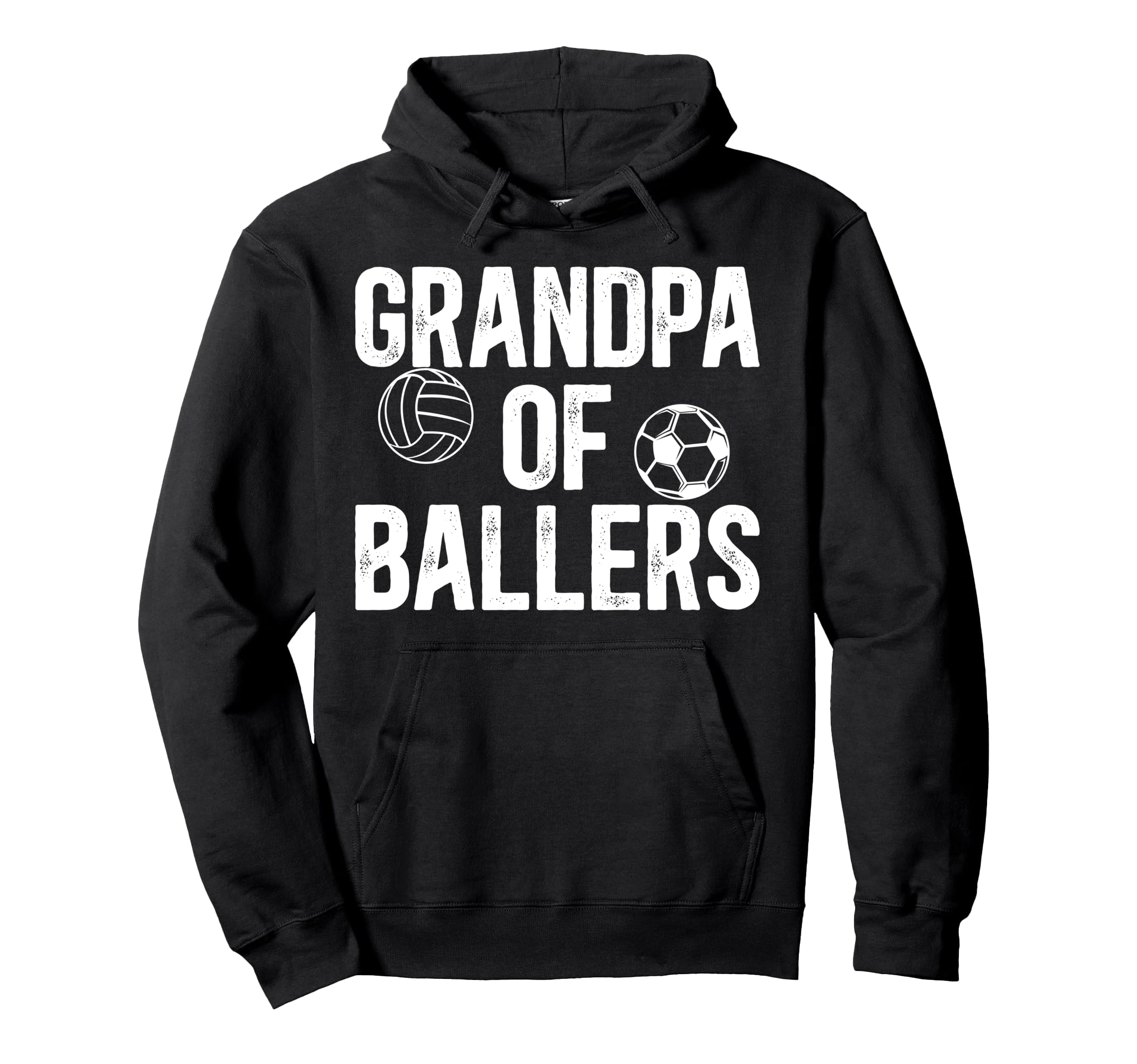 Grandpa Ballers Proud Volleyball Soccer Hoodie - Streetwear Style Unisex - T-Shirt, Sweatshirt, Hoodie