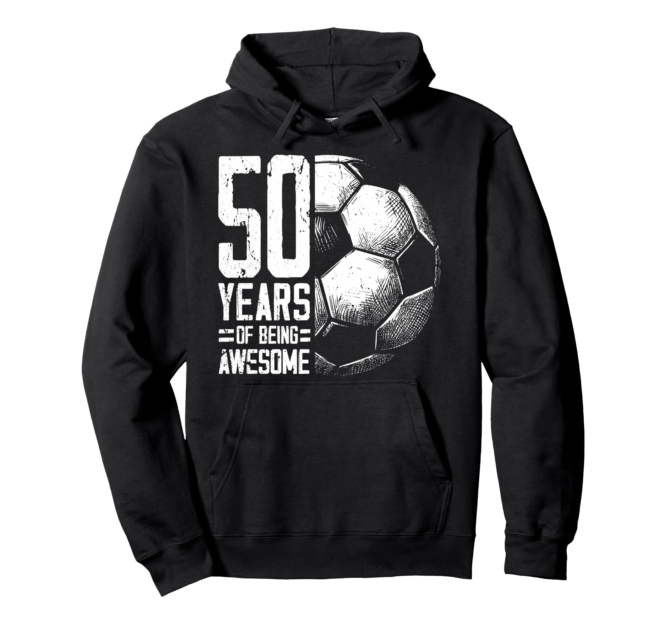 50Th Birthday Soccer Player Football 50 Hoodie - Graphic Print Men Women - T-Shirt, Sweatshirt, Hoodie
