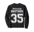Number 35 Custom Proud Soccer Sweatshirt - Aesthetic Graphic Men Women - T-Shirt, Sweatshirt, Hoodie
