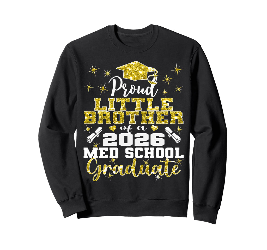 Proud Little Brother 2026 Class Sweatshirt - Minimalist Print Men Women - T-Shirt, Sweatshirt, Hoodie
